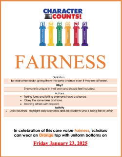 Character Counts! Fairness